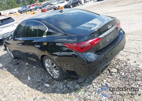 2020 Infiniti Q50 Luxe z USA, uszkodzony, nr VIN JN1EV7AP1LM204477